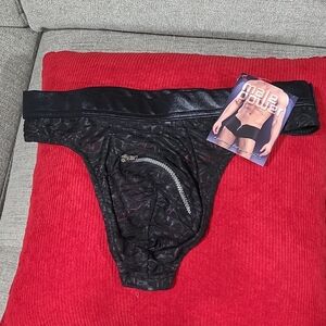 Male Power Black underwear with Zipper